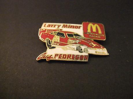 Oldsmobile-Bangshifter 1992 NHRA Dragster ( champion in de funny car series)gebouwd door Larry Minor, rijders Larry Minor en Cruz Pedregon( sponsor Mc Donalds)